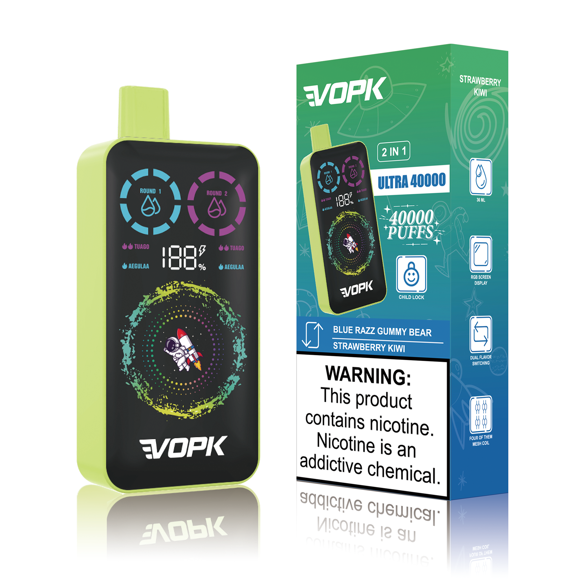 VOPK ULTRA 40000 2in1 Disposable Vape - Image 7